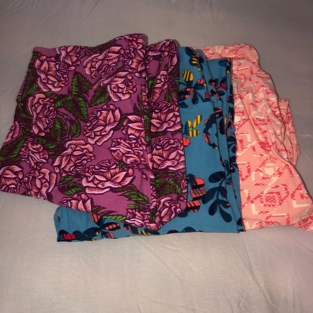 3 pair of LuLaRoe OS Leggings